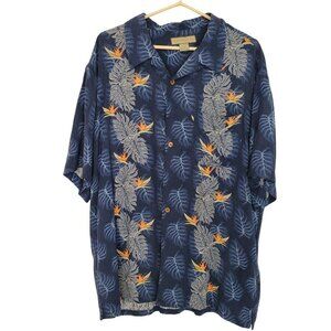 Naturalife  Silk Short Sleeve Button Up Shirt